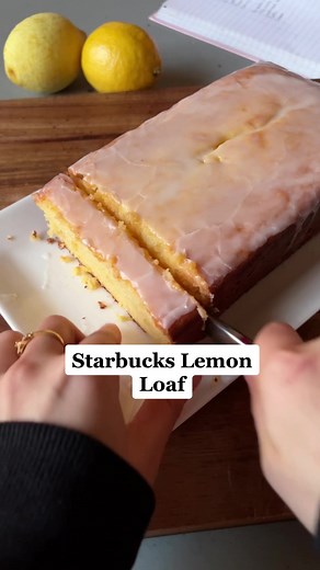 This has been my latest obsession and I need to do less financial damage #starbucks #lemonloaf #lemoncake #baking #recipe