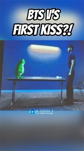 BTS V's first on-screen kiss shocks everyone || #shorts #fyp #kpop