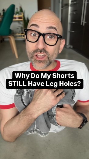 Why Do My Shorts Still Have Leg Holes? Video description: in this video, Spencer is seen standing on the ground on his hands with his shirt tucked into his shorts. He then holds up a separate pair of shorts showing that there is no operational fly on the front. It’s just a waistband and pant legs. Obviously while describing this scenario, Spencer looks very handsome. #pants #access #accessibility #shorts #disability #FYI #Number1 #1 | Spencer West