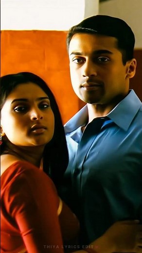 Annal Mele 💗 Love Lyrics | Vaaranam Aayiram | Thiya Lyrics Edit #Shorts