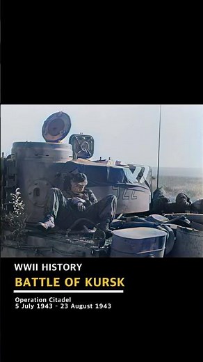 Battle of Kursk, the largest tank battle between Germany and the Soviet Union, World War II #ww2
