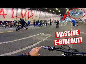 MASSIVE E-Bike Rideout In Streets of LA! *100+ riders*