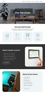 Smart home services - HTML Template by Nicepage