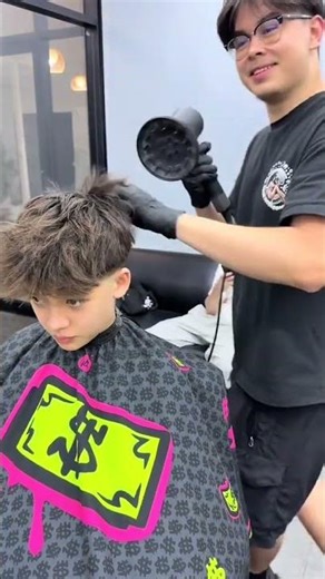 Textured fringe taper fade tutorial 🔥 try this hairstyle barber