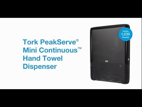 Tork Peakserve Mini - Continuous Hand Towel dispensing systems video