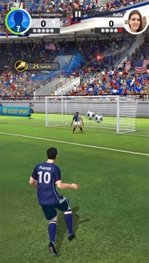 Fast counter attack goal ⚡⚽Speed + power = goal!#CounterAttack #FootballGame