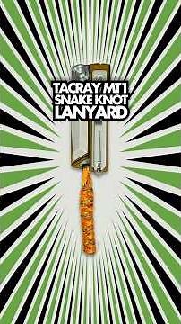 Tacray MT1 Snake Knot Lanyard 🐍🪢🤓 #shorts #paracord #knots