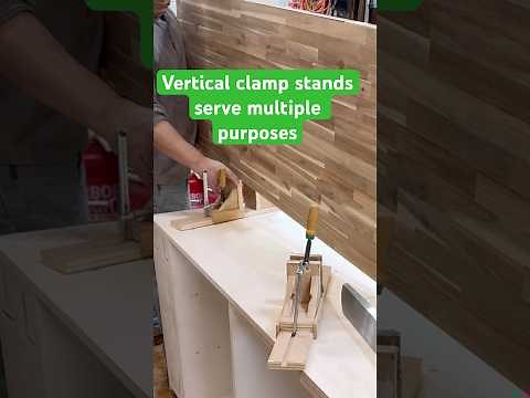 Vertical clamping stands for small shops and transport help #workshop #woodworking #carpentry