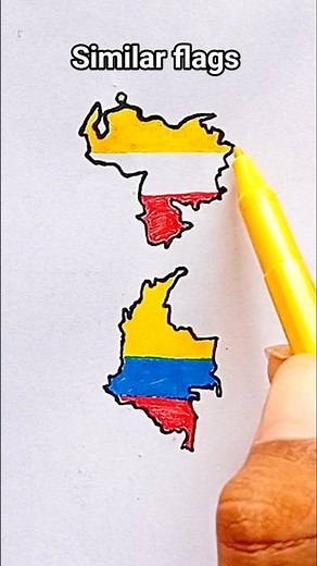 Draw Flag Map of Venezuela 🇻🇪 #venezuela #same #flag