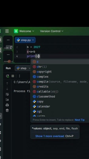 python step 1 #pyton #coding #stepbystep