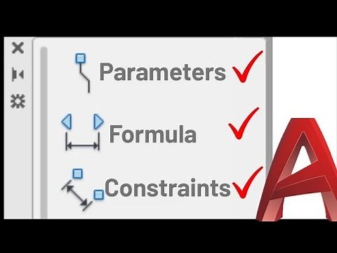 AutoCAD Dynamic Block with Parameter Formula and Constraints