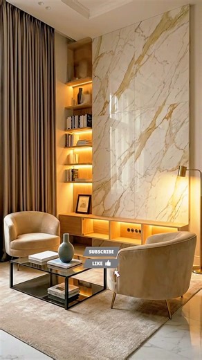 Watch This Living Room Transform Into a Luxury Marble Masterpiece