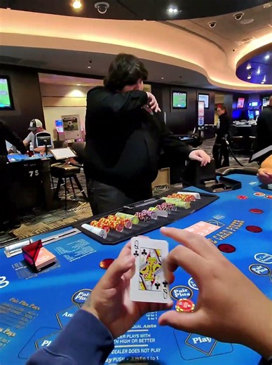 POV - You’re Playing 3 Card Poker With Me 👀♥️♠️ #casino #poker #3cardpoker #casinogame #gambler