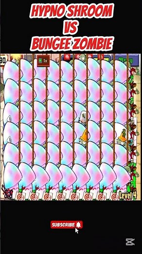 *HYPNO SHROOM VS BUNGEE ZOMBIE*#shorts #short #pvz #youtubeshorts #shortvideo #pvzfusion #gaming