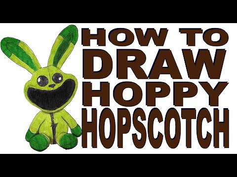 How to draw Hoppy Hopscotch (Poppy Playtime III)