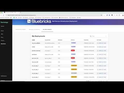 Bluebricks as Spotify Backstage Backend