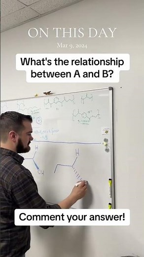 What's the relationship between these two molecules? Comment your answer! #chemistry #science #stem
