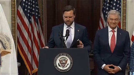 🚨 JD VANCE HAS THE BEST LINE OF THE DAY: With President Trump abroad, the Vice President joked about what it feels like running the White House without Trump.“I don't travel outside the country with the president. On days like today, I sometimes feel like Macaulay Culkin in Home Alone." "I walk into the White House, and it's very quiet, and no one's there, and it takes me a second to realize exactly what's going on!” The mental image of JD Vance sliding around the White House in socks is too go