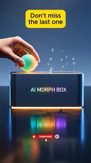 What happens when a mesh stress ball hits the AI MorphBox | #shorts #stressball