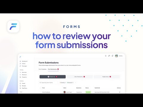 How to Review Your Form Submissions