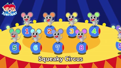 JunyTony - Number Songs for Kids - Nine Circus Mice (2022)