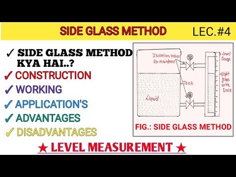 Sight Glass Method of Level Measurement ||Construction|| Working||Level Measurement||Instrumentation