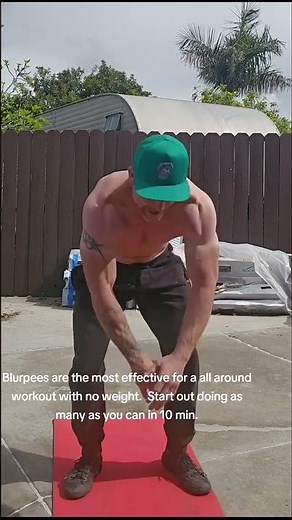 Maximize Your Workout: Burpees for a Full Body Burn in 10 Minutes!#BurpeeChallenge