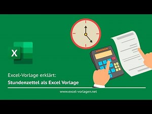 Automatic timesheet with Excel – free template & instructions