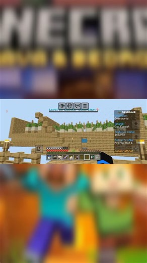 Login in CubeCraft Skyblock server after a long time 😉 #minecraft#minecraftshorts#cubecraft#skyblock