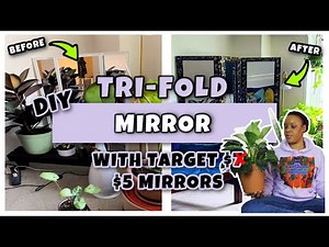 Tri-Fold Full Length Mirror Using Target Mirrors And They Were On Sale!