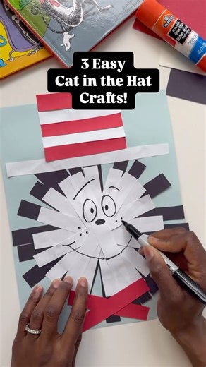Mandisa | Happy Toddler Playtime | Kids Activities | Comment “SEUSS” for 30+ more craft ideas! Did you know you can make Cat in the Hat come to life with three easy Dr. Seuss crafts? 🎩🐱✨ Use... | Instagram