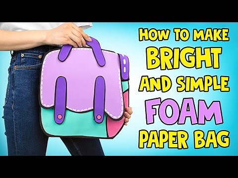 EASIEST DIY How To Make Most Unusual Cartoon Style Bag 💼