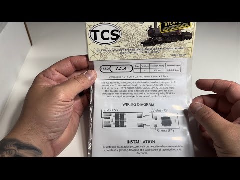 AZL GP38-2 TCS DCC Decoder Installation 