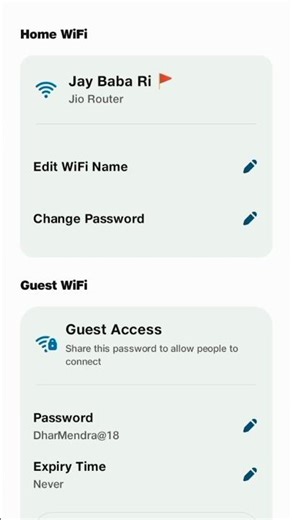 Jio WiFi Name & Password Change + Connected Devices Check 🔥 #techshorts #technology #short