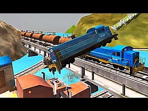 Can a Train Jump? - Let's Crush and Smash The Trains Using New Train Loco Swifter
