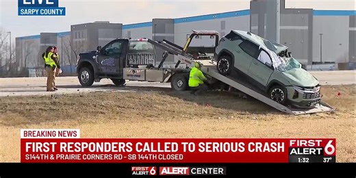 Cement truck, SUV involved in serious crash in Sarpy County