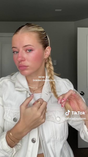 Chic and Funky Double Bun Braided Hairstyle Tutorial