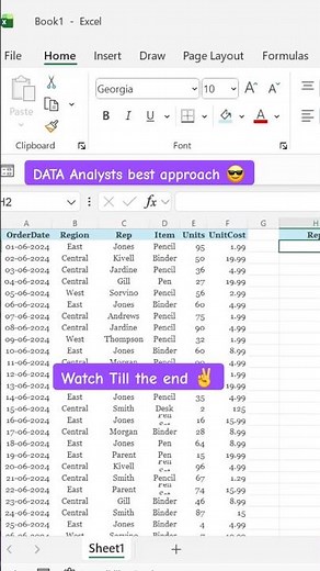 EXTRACT unique Data From database l Day 3(b) l 7 Days Excel challenge‼️