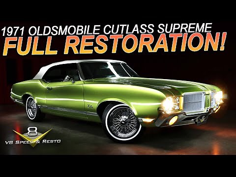 🏁 Restoring a 1971 Oldsmobile Cutlass Supreme Convertible Owned Over 50 Years!