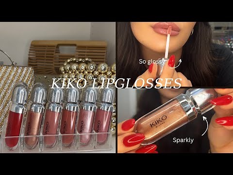 3D HYDRA LIPGLOSS KIKO MILANO 💄💋✨| try on & swatches