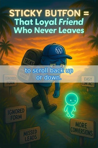 Sticky Button = That Loyal Friend Who Never Leaves