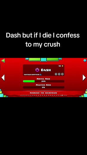 Geometry Dash: Confess to Crush If I Die!