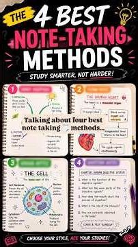 4 note taking methods you need to try 📝 #study #notes #YouTube shorts #viral #students