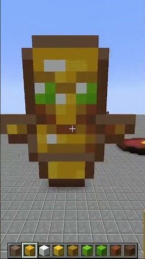 Minecraft TOTEM OF UNDYING Pixel art build tutorial! (How to build) #shorts