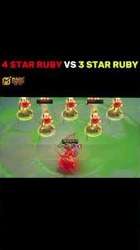 ALICE 4 STAR RUBY VS REGULAR 3-STAR RUBY #mcgg #magicchessgogo