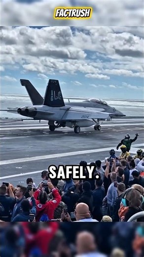 How long is the runway for fighter jets on an aircraft carrier? #funfacts