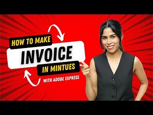 How to Make a Professional Invoice Online | Adobe Express Tutorial