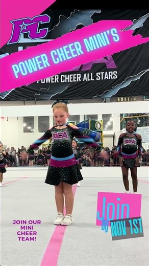 Calling girls ages 4-9! Join the Mini Cheer Team!