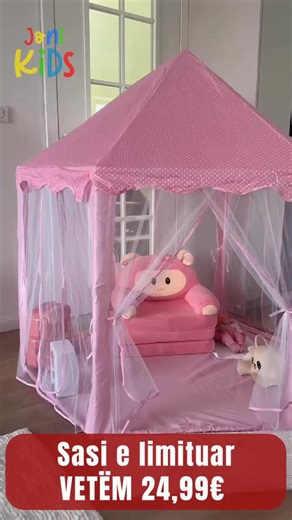 Faik Berisha on Instagram: "✨ Tenda Magjike për Princeshat e Vogla 👑💖 Krijo këndin perfekt të lojës dhe ëndrrave për fëmijën tënd! Çadra rozë me dizajn të bukur është ideale për lojëra kreative, lexime apo momente relaksi. 🌸 Dizajn elegant dhe i sigurt 🌸 Hapësirë komode për lojë brenda shtëpisë 🌸 Montim i lehtë dhe material cilësor 🌸 Dhuratë perfekte për vajza 🚨 SASI E LIMITUAR 💰 VETËM 24,99€ 📩 Porosit tani me mesazh 🚚 Dërgesa 🇽🇰 🇦🇱 🇲🇰"