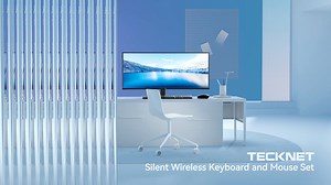 TECKNET Wireless Keyboard and Mouse Set